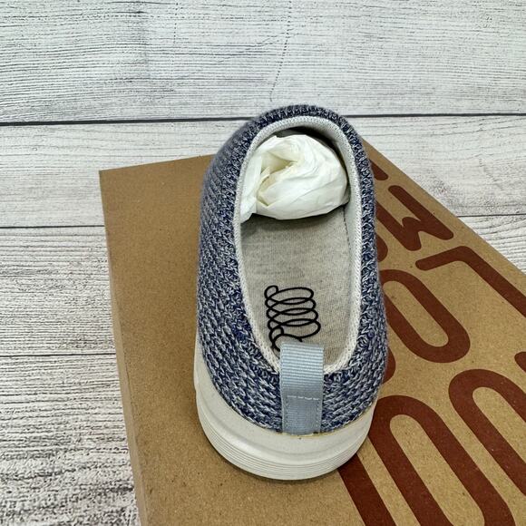 Woolloomooloo Unisex Mudgee Merino Wool Blue Multi Slip On Shoes Size 11.5/12 - Picture 8 of 12